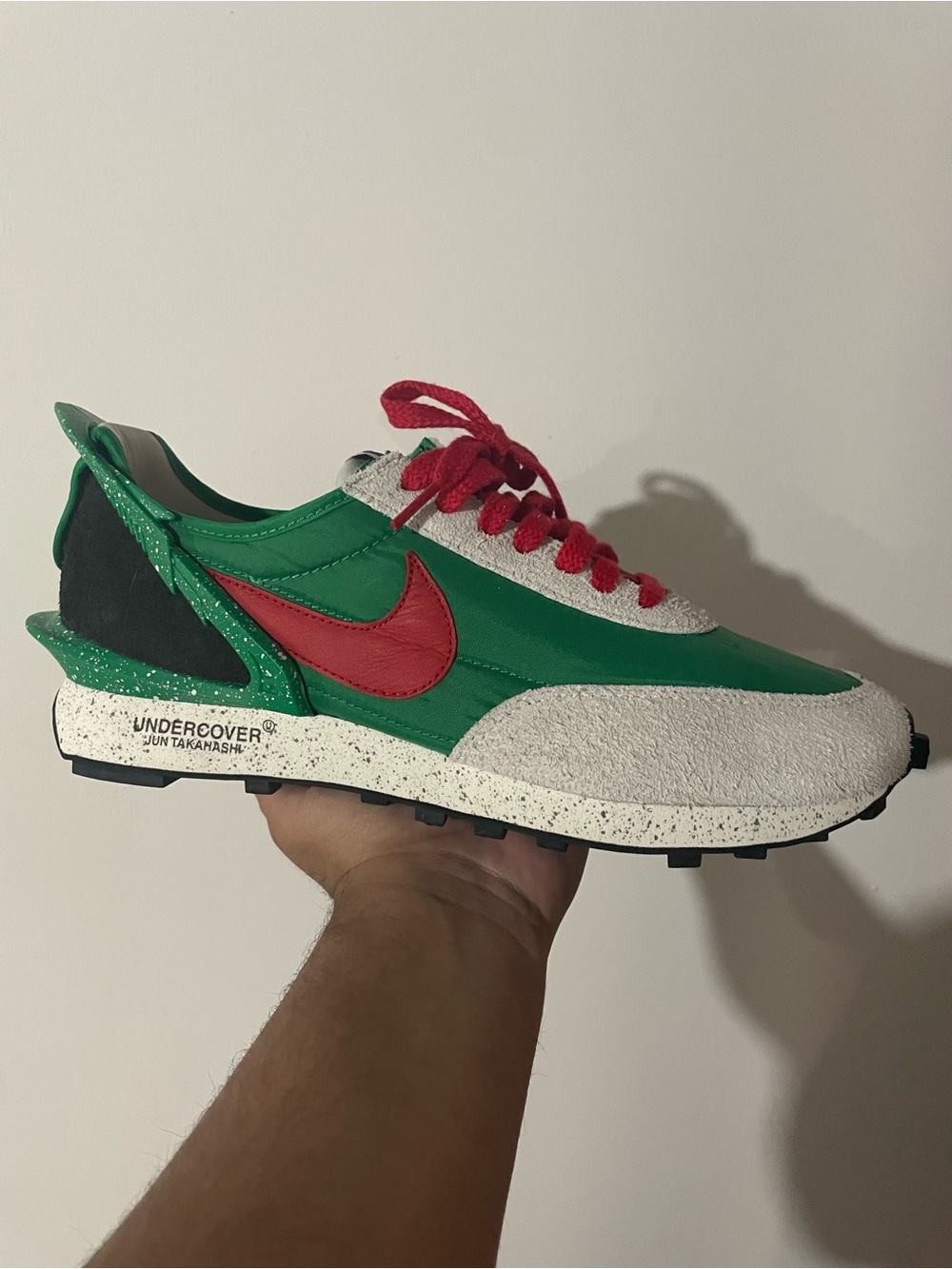 Nike Undercover Green & Red Low-Top Sneaker